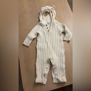 Like NEW! Janie and Jack Cable Knit Onsie